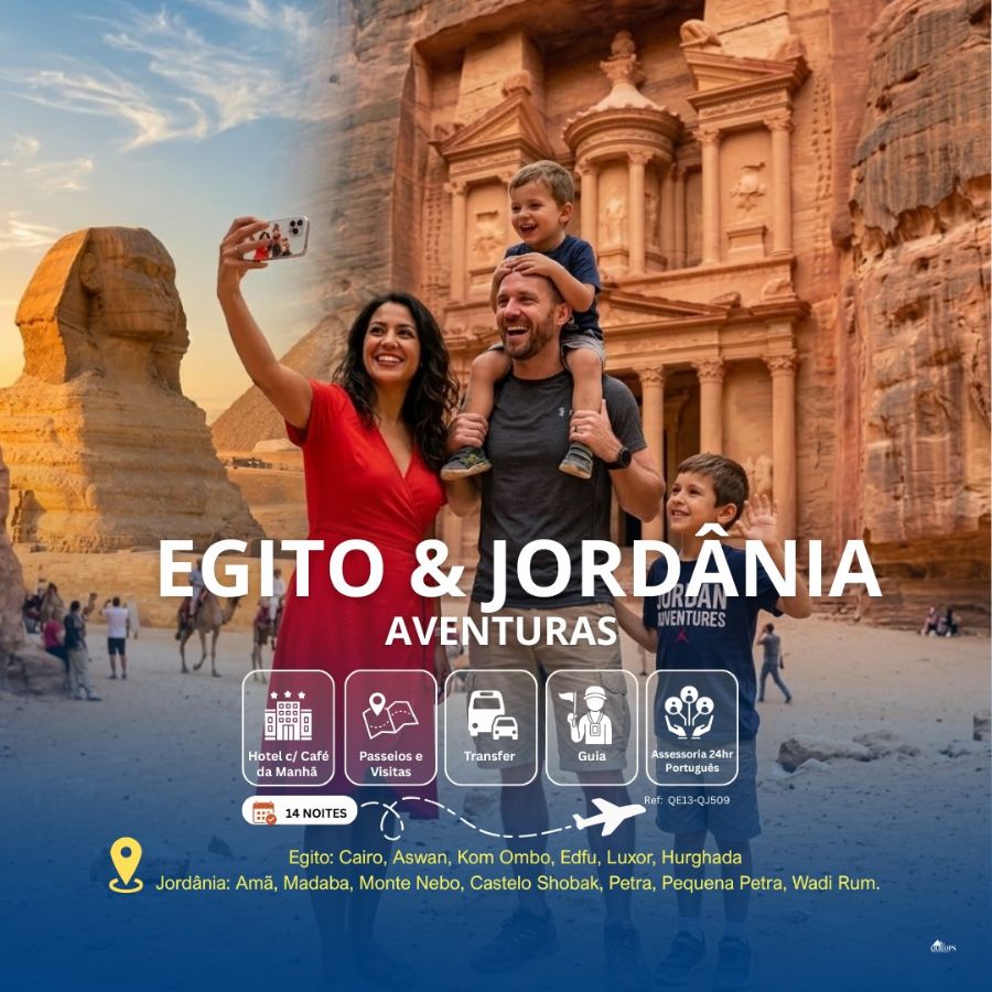 EGITO & JORDÂNIA – AVENTURAS    -  (QE13-QJ509)